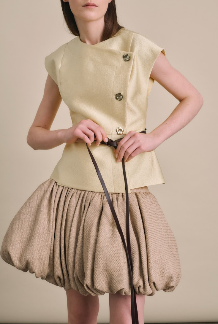 FALDA MINI RAFIA